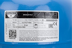 Расширительный бак HYDRO-PRO 12 л, 10 Бар, 3/4&quot;G, синий Zilmet 11A0001200