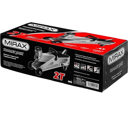 Гидравлический подкатной домкрат MIRAX 2т, 130-315мм 43252-2