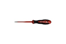 Двухкомпонентная шлицевая отвертка HAUPA VDE 4х100 мм SL 0,8x4, серия Slim 102916
