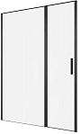 Душевая дверь Allen Brau Priority 160x200 3.31039.BBA прозрачная, черный браш