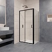 Душевой уголок RGW Passage PA-74 (PA-14B + Z-050-2B) 130x120, прозрачное, черный, 410874132-14