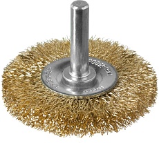 Щетка дисковая (50 мм; 0.3 мм; витая латунированная стальная проволока) для дрели Зубр 3520-050_z02