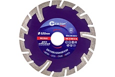 Диск алмазный сегментный усиленный турбо (125x2.3x8.3x22.2 мм) CUTOP 66-12523
