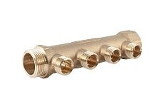 Коллектор латунный PROFACTOR в/н 1" х 4 вых 1/2" нар PF MF 263.4