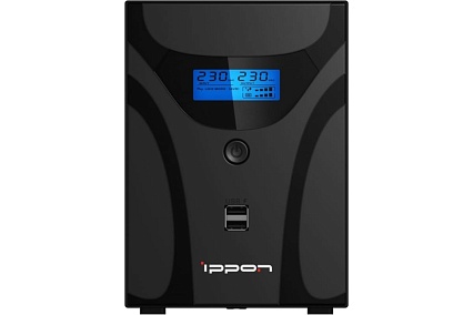 Источник бесперебойного питания Smart Power Pro II Euro Ippon 2200 1200Вт 2200ВА черный 1029746