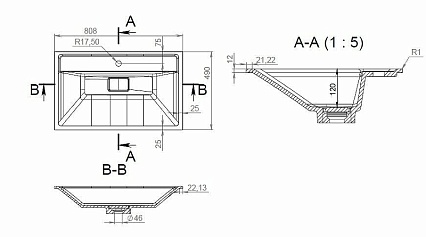 Раковина Am.Pm Inspire 2.0 80 см M50AWPX0801WG белый