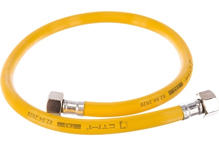 Подводка для газа СТМ ГАЗ ПВХ, 1/2", гайка-гайка, 80 см CGVF1208