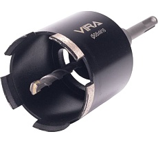 Коронка алмазная VIRA по бетону для подрозетников с верхним пылеотводом 68 мм 559238