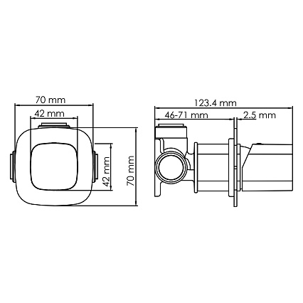 Смеситель для душа WasserKRAFT Naab 8651