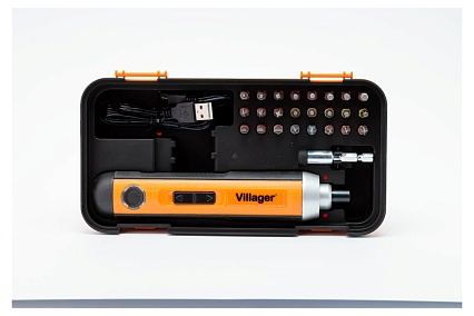 Аккумуляторная отвертка Villager VLN SDL 5.0V набор из 24 бит 067787