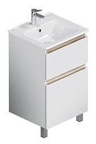 Тумба с раковиной Am.Pm X-Joy 50 см напольная, белый глянец