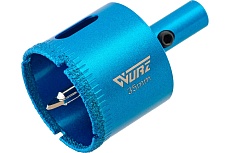 Коронка алмазная с центрирующим сверлом по керамике и стеклу 35 мм WURZ 92035