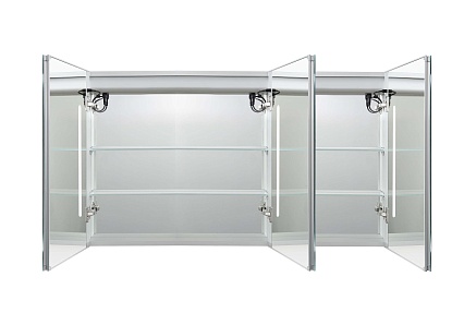 Зеркальный шкаф Aquatek 120x70 см с подсветкой, антипар, хром AQ7124-MLC