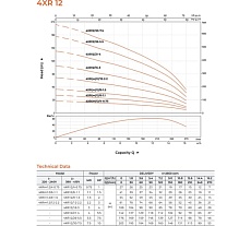 Скважинный насос LEO 4XR 12/16-3, 3 кВт, 380В, Qном. 12,6 m3h, Hном. 60 m, Qmax. 16,2 m3h, Hmax. 108 m 2083