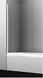 Шторка для ванны WasserKRAFT Berkel 48P01-80 WHITE 80х140 белый профиль