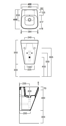 Раковина Simas Baden-Baden BB13bi*1 40 см