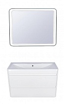 Мебель для ванной Style Line Атлантика 90 см подвесная, белый антискрейч