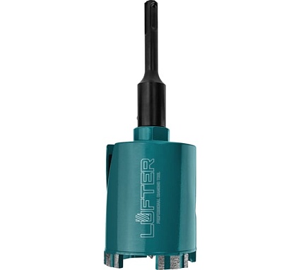 Коронка алмазная LUFTER MAGNETIC LOCK SDSplus без удара, бетон, армобетон 68 мм 026-68