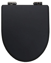 Крышка-сиденье для унитаза 4803 Caprigo Tempo KFe-TC-B032 с микролифтом, черный/хром