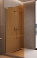 Душевая перегородка Vincea Волк-Ин (Walk-In) VLSW-1H100GSBN 100x200 брашированный никель, янтарь