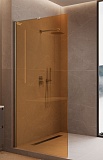 Душевая перегородка Vincea Волк-Ин (Walk-In) VLSW-1H100GSBN 100x200 брашированный никель, янтарь