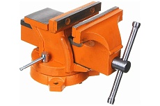 Слесарные тиски Ермак с поворотным механизмом, 125 мм 668-012