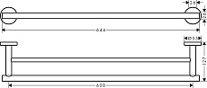 Полотенцедержатель Hansgrohe Logis Universal 41712000 60 см