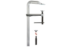 Цельнометаллическая струбцина BESSEY 250/120, усилие 6 кН, с Т-образной рукояткой BE-GZ125K