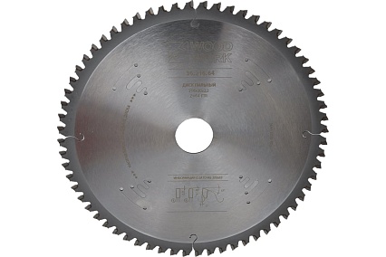 Диск пильный для алюминия 216x2.2/1.6x30 мм, Z=64, A=-5° WOODWORK 36.216.64