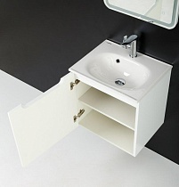 Мебель для ванной BelBagno Etna 50x39 см, 1 полка, левая, Bianco Lucido