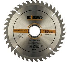 Диск пильный по дереву (185х30/20/16 мм; Z40; чистый рез) Biber 85248 тов-123360