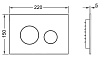Кнопка смыва TECE Loop 9240922 пластик, хром матовый