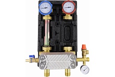 Насосная группа с теплообменником Rommer RDG-1038-182501 18 пластин, без насоса в теплоизоляции RG0092MQC1SKH7