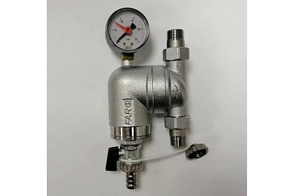 Фильтр FAR 300 мкм, с манометром, Max: 95 C, 25 бар, 3/4" НР FA 39A4 34