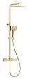 Душевая стойка AQUAme Siena AQM8007BG с термостатом, золото шлифованное