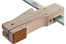 Струбцина BESSEY Klemmy деревянная 200/110, пробковая крошка для щадящего зажима BE-HKL20