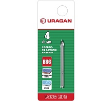 Сверло по кафелю и стеклу (4 мм) Uragan 29830-04