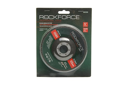 Диск абразивный обдирочный на фибровой основе 125х22 мм, в блистере Rockforce RF-BD125D(29643)