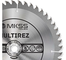 Диск пильный универсальный MKSS Toolbox MU1650 165x56Тх1.4/2.2x30/20/16мм Multirez MU16505630