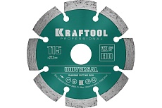 Диск алмазный сегментный по железобетону и бетону Kraftool Universal 115х22 мм 36680-115