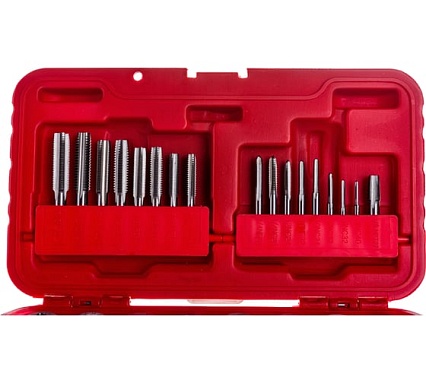 Набор метчиков и плашек Мастак SK-5 1/8"-1/2" кейс, 40 предметов 351-10040C
