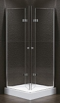 Душевой уголок Cezares ELENA-W-AS-2-100-P-Cr 100x100 рифленый, квадратный