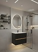 Зеркало Art&Max Como AM-Com-700-1000-DS-F-Nero 70x100 см с подсветкой, черный