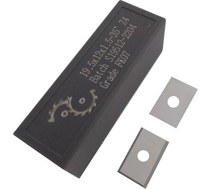 Нож сменный твердосплавный FHONK 19.5x12x1.5 стандарт HW 35º Z=4 NR (упаковка 10шт) 1951215FK07-10