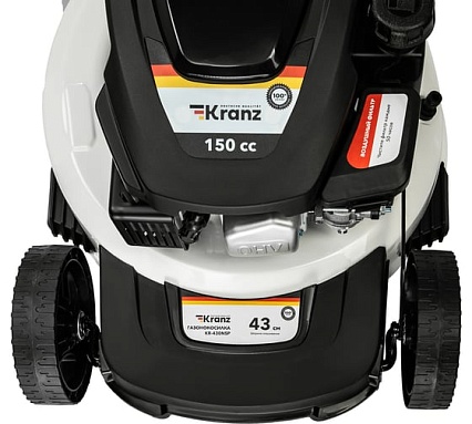 Газонокосилка бензиновая Kranz KR-430NSP несамоходная, 150см3, 43см KR-16-1235