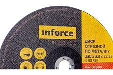 Диск отрезной по металлу (230х22х3 мм) Inforce 11-01-106