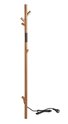 Полотенцесушитель электрический Bemeta 704154015 30W 103x1180 стойка, медь матовая