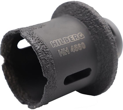 Коронка-фреза алмазная по плитке Hilberg 45-60 мм Super Hard М14 HH4560