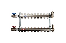 Коллектор из нержавеющей стали в сборе без расходомеров STOUT 9 выходов SMS 0912 000009