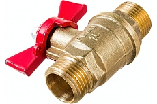 Шаровой для воды Valfex 1/2&quot; НР/НР ручка-бабочка, латунный 11Б27фт1М VF.219.LB1.012.Bir
